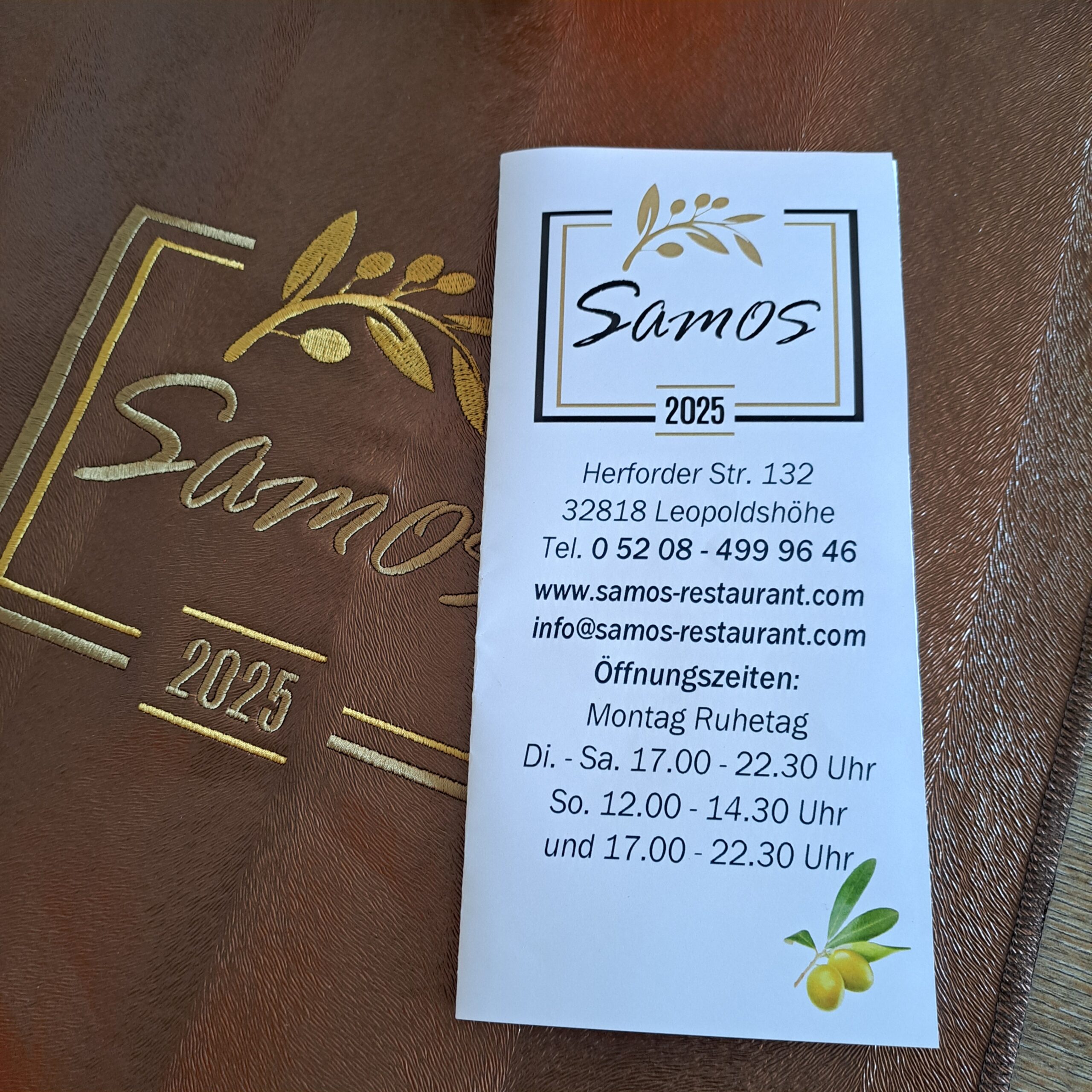 Biergarten des Restaurant Samos im Freien
